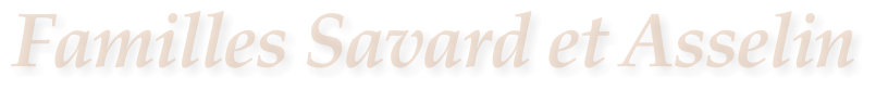 Familles Savard et Asselin